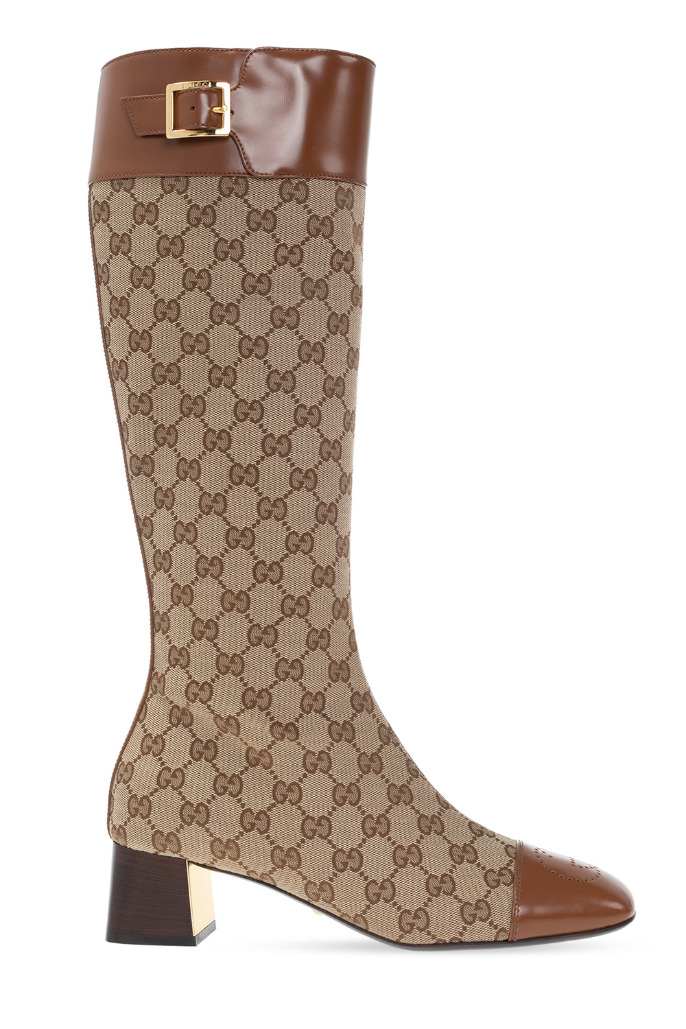 Gucci 'GG Oryginal' canvas knee-high boots