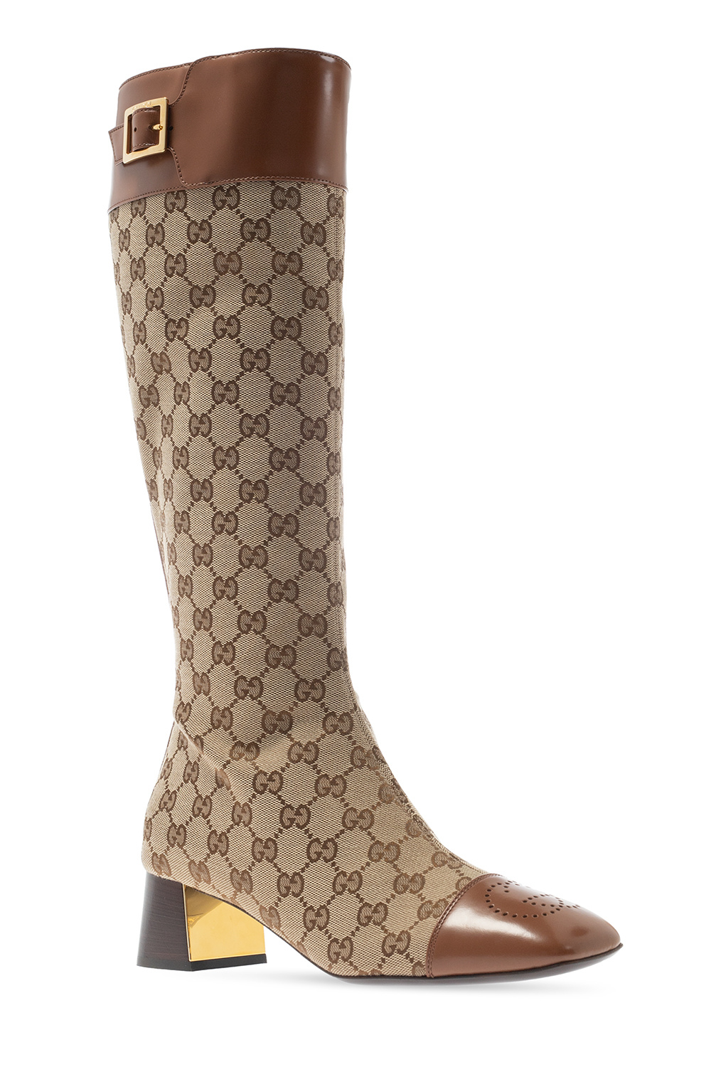 Gucci 'GG Oryginal' canvas knee-high boots