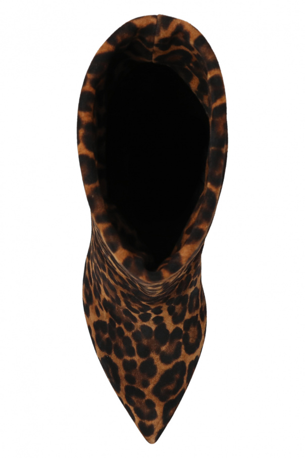 Niki Biki | Ankle Length Dark Brown Leopard Print Leggings