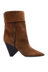 Saint Laurent BROWN ‘Niki’ heeled ankle boots