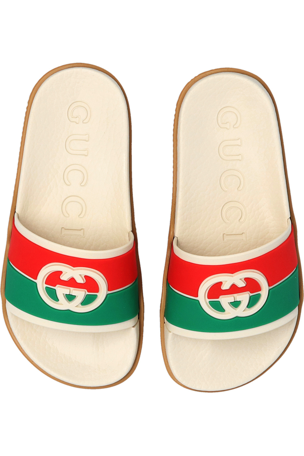 Gucci Kids Slides with logo