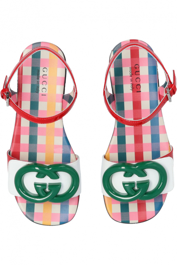 gucci gradientowymi Kids Sandals with logo