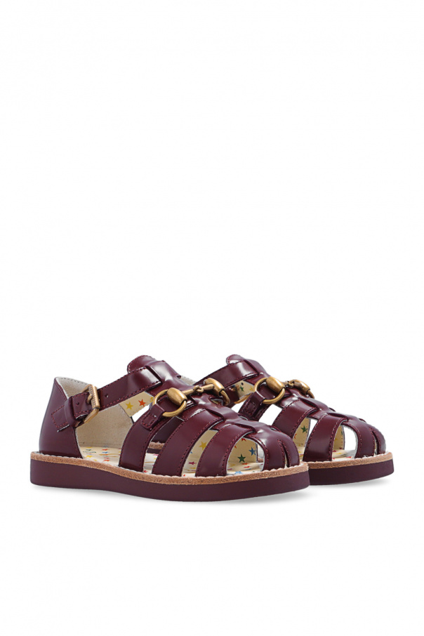 Gucci Force Kids Leather sandals