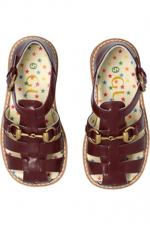 gucci shopper Kids Leather sandals