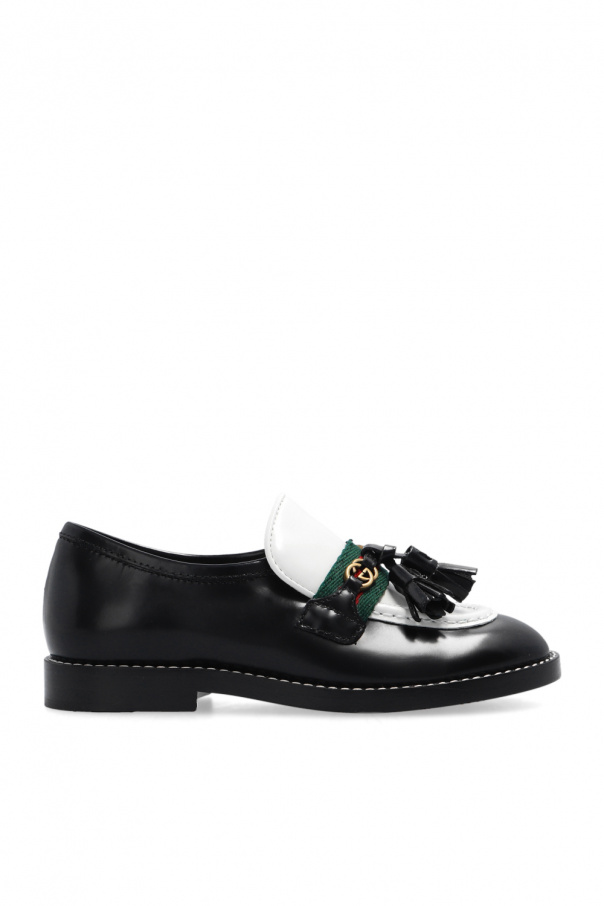 gucci MEN Kids Leather loafers
