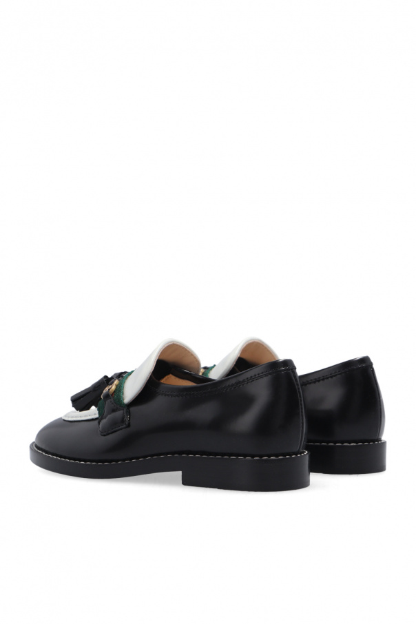 gucci MEN Kids Leather loafers