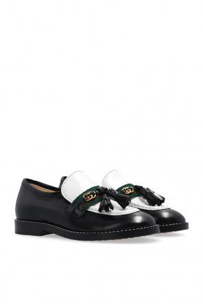 Leather loafers od Gucci Kids