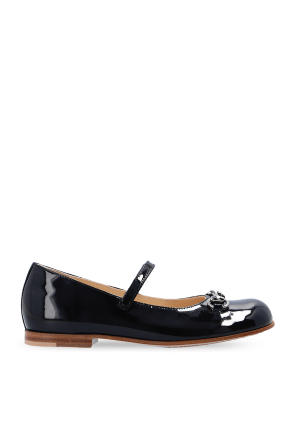 Leather ballet flats