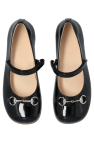 Gucci Kids BLACK Leather ballet flats