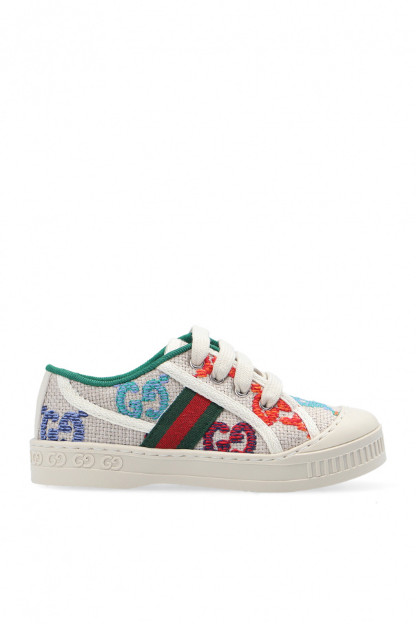 Gucci Kids Logo-embroidered sneakers