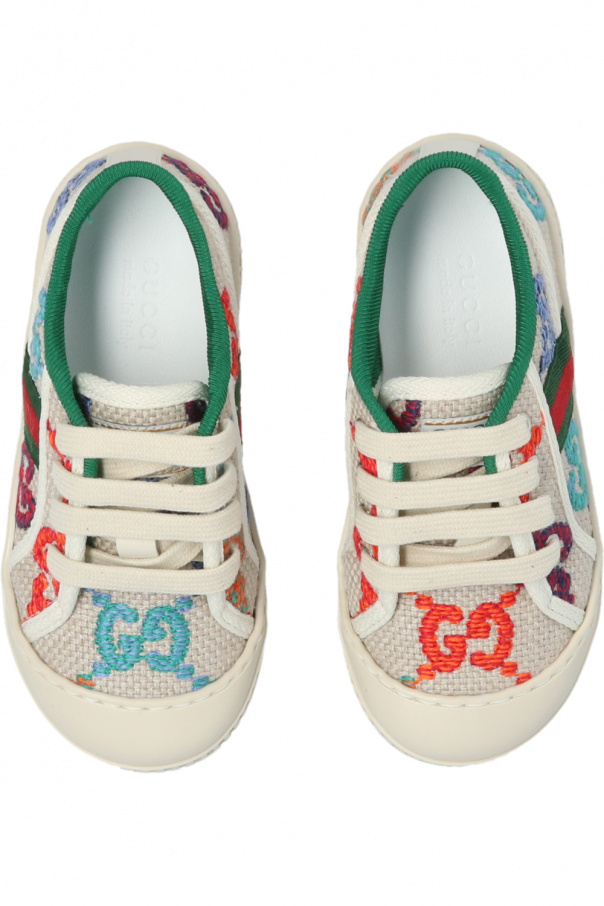 gucci Sega Kids Logo-embroidered sneakers