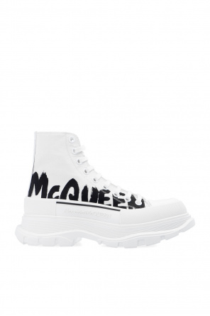 Alexander McQueen McQueen Graffiti High-Top-Sneakers