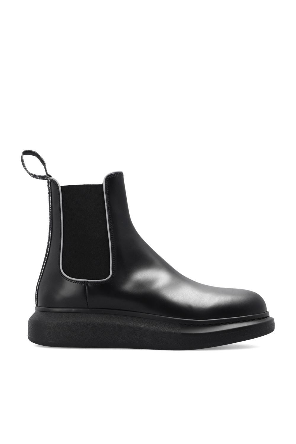 Alexander McQueen Leather Chelsea boots