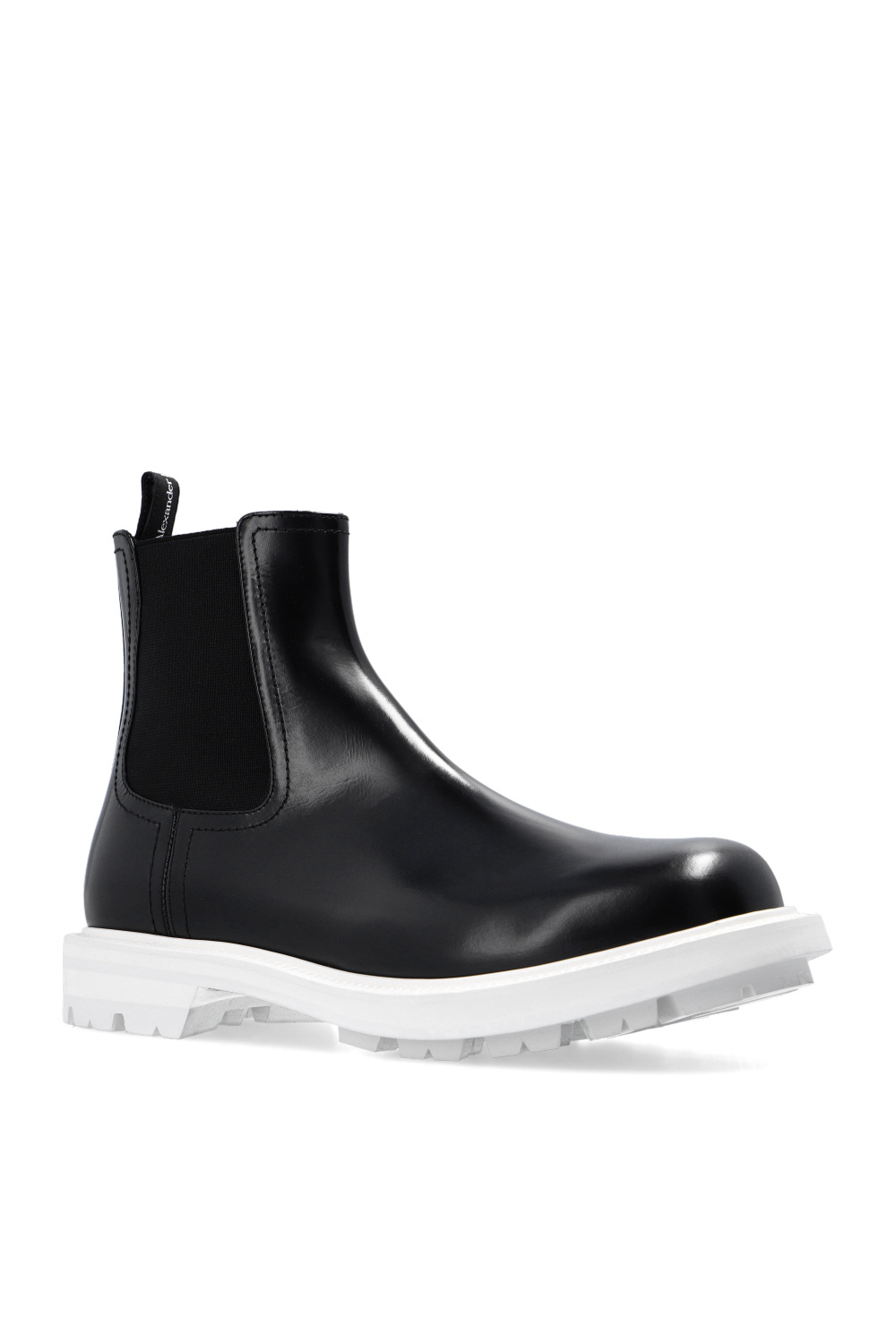 Alexander McQueen Leather Chelsea boots