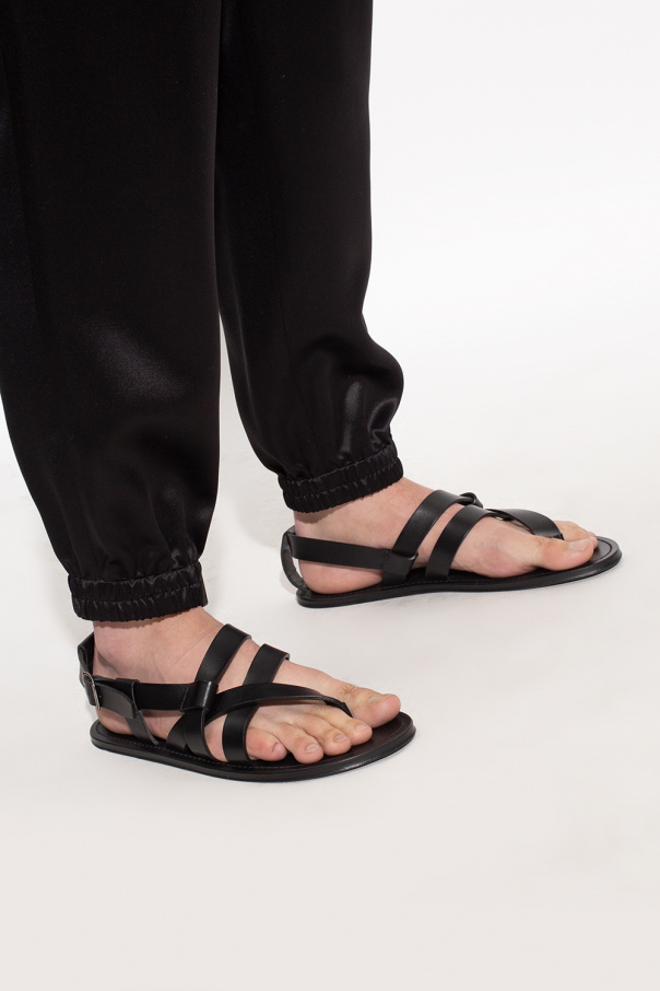 Saint Laurent Skórzane sandały ‘Culver’