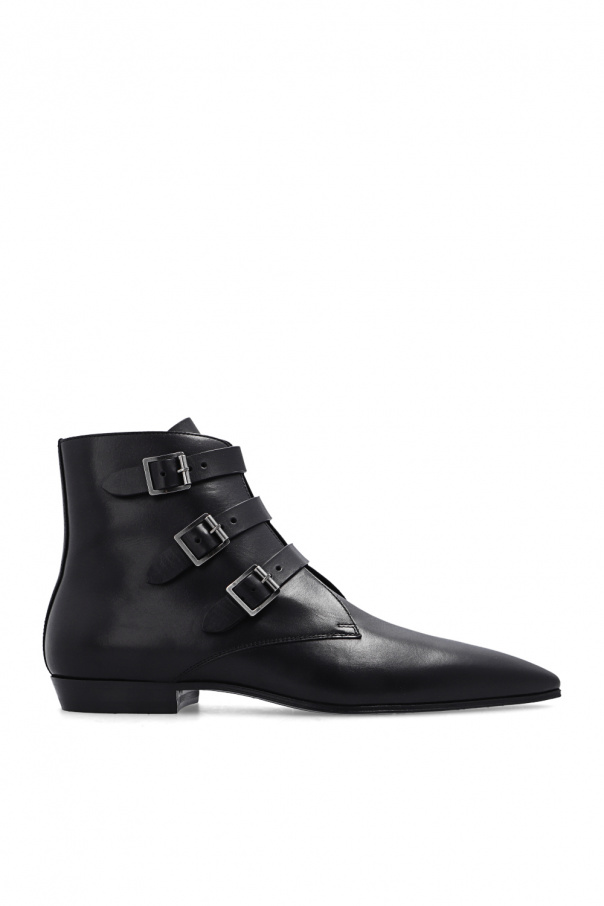Saint Laurent ‘Stan’ leather ankle boots