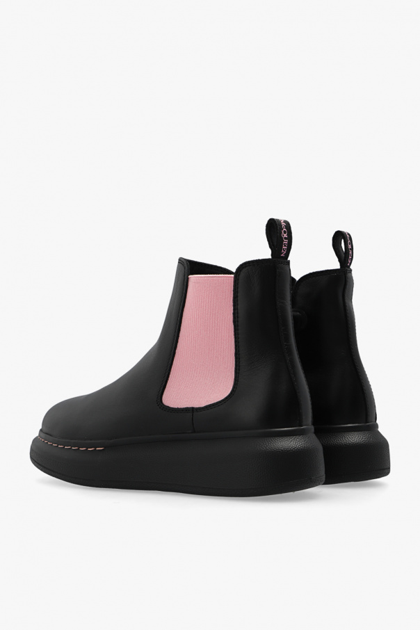 Alexander McQueen Kids Leather ankle boots