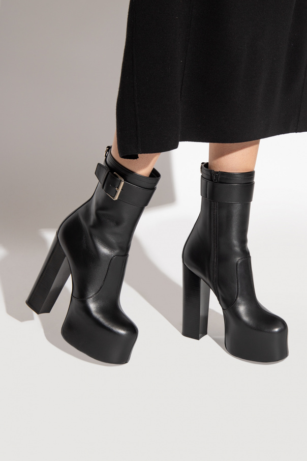 Saint Laurent ‘Cherry’ platform ankle boots