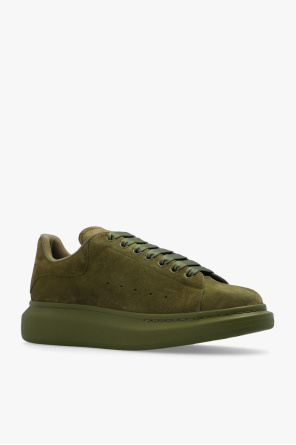 Alexander McQueen Alexander McQueen Green Leather Tread Slick Sneakers