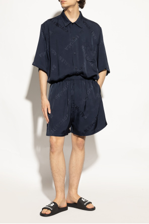 Balenciaga Gumowe klapki z logo