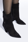 Saint Laurent BLACK ‘Niki’ suede ankle boots