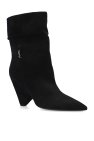 Saint Laurent BLACK ‘Niki’ suede ankle boots