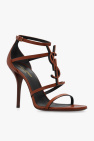 Saint Laurent BROWN ‘Cassandra’ heeled sandals
