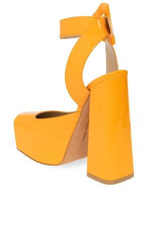 Bottega Veneta ‘Tower’ platform Gold shoes
