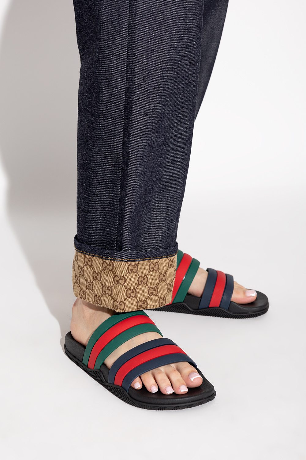 Gucci Slides with logo