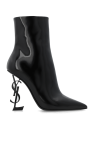 Saint Laurent BLACK ‘Opyum’ heeled ankle boots