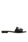 Gucci Leather slides with logo
