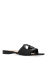 Gucci Leather slides with logo