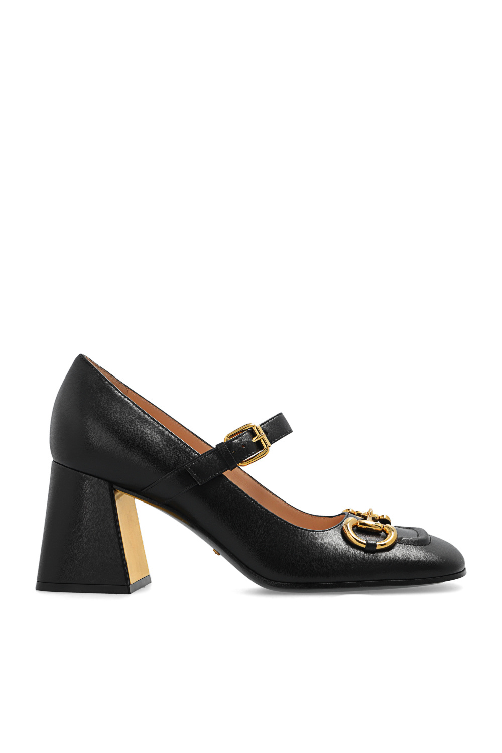 gucci rectangular-frame Leather pumps