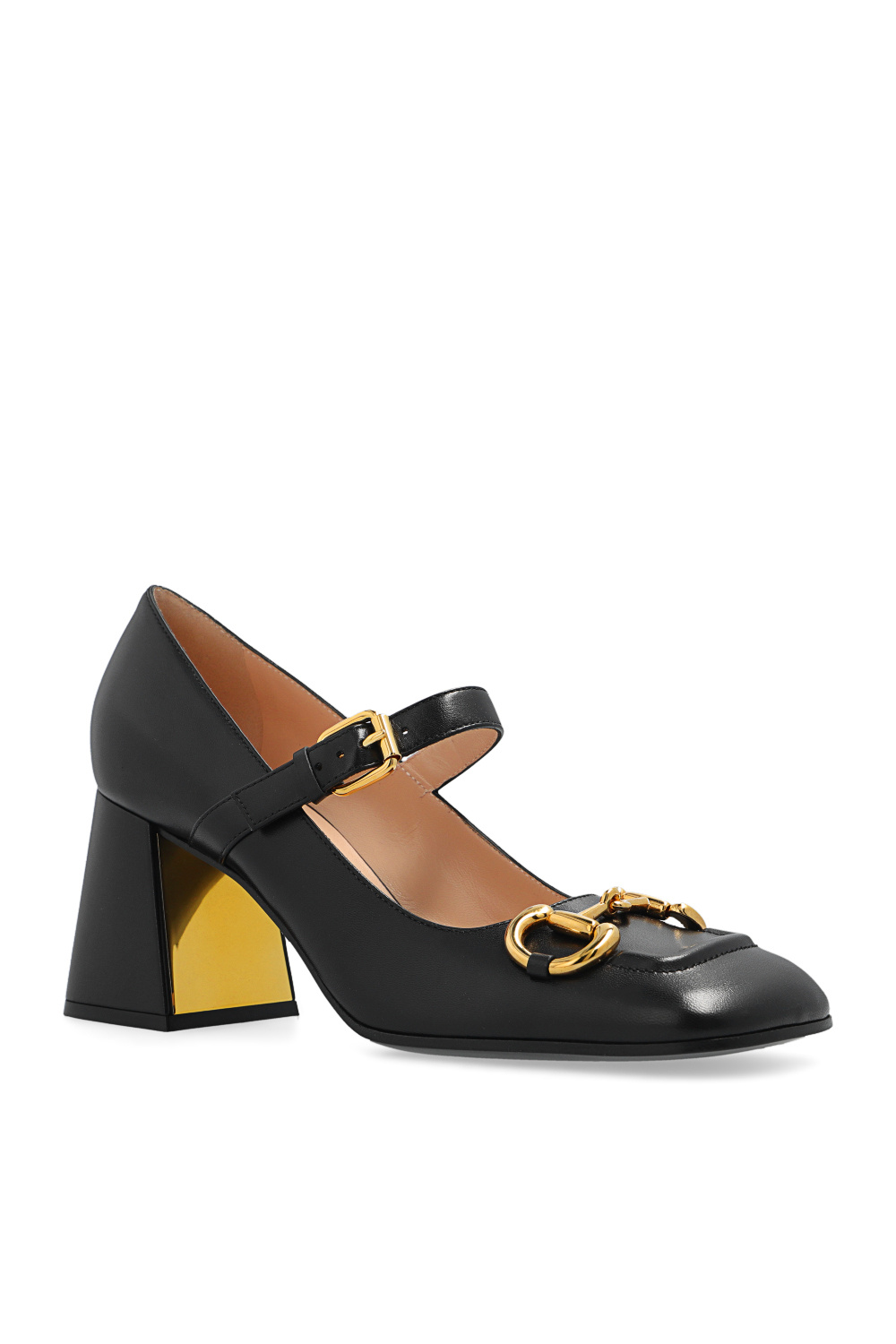 gucci rectangular-frame Leather pumps