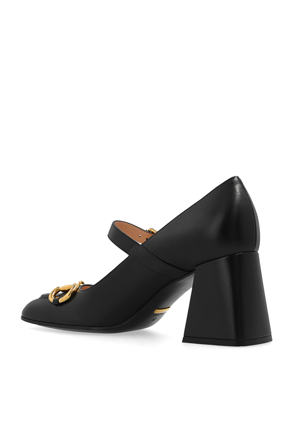 gucci rectangular-frame Leather pumps