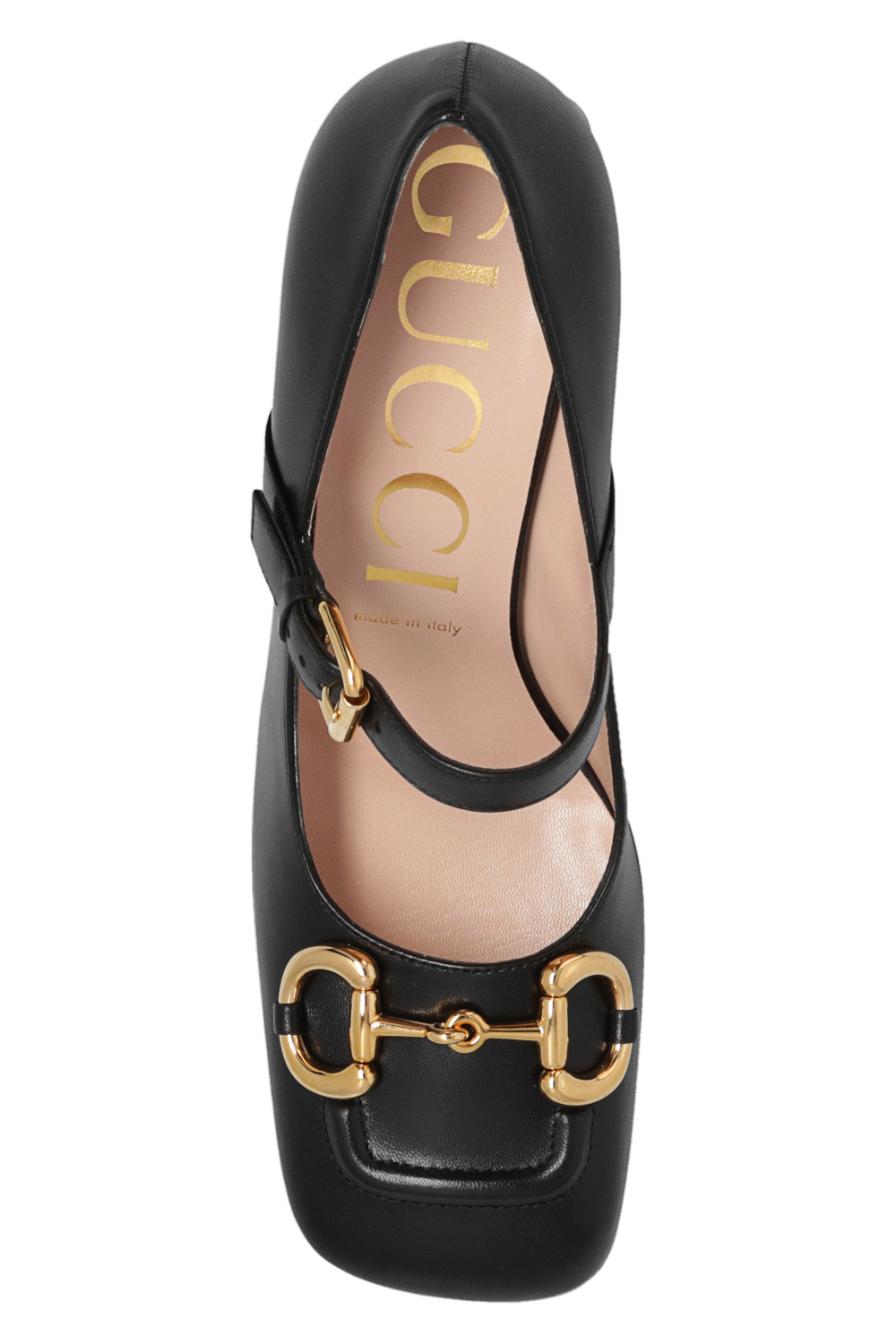 gucci rectangular-frame Leather pumps