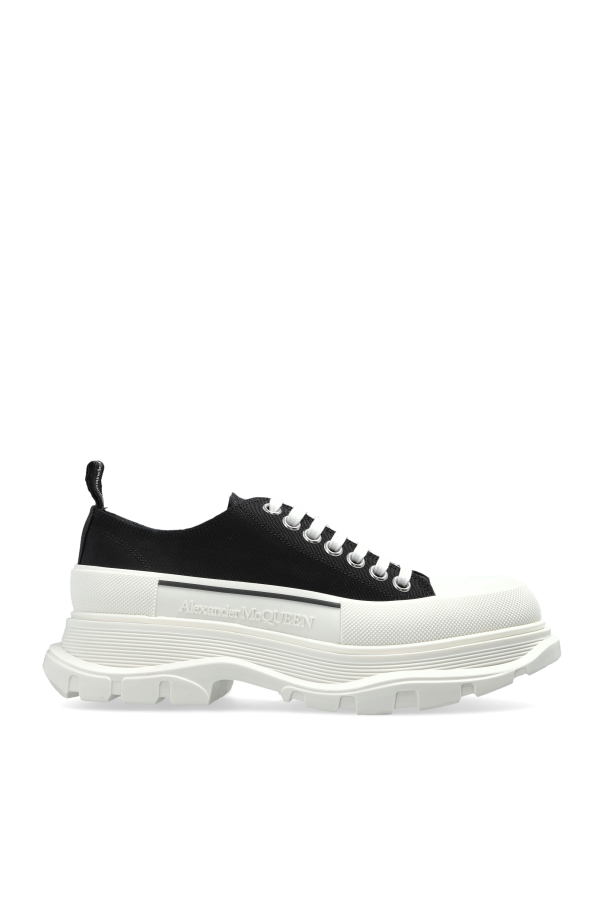 Sports shoes on a platform od Alexander McQueen