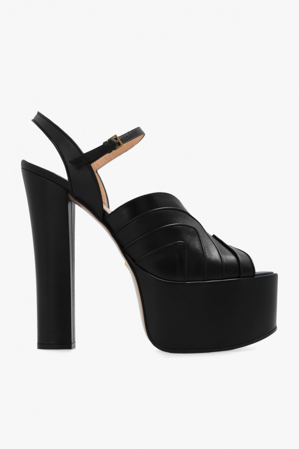 Gucci Leather platform sandals