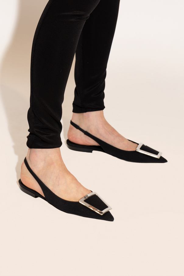 Saint Laurent ‘Maxine’ night shoes with decorative appliqué
