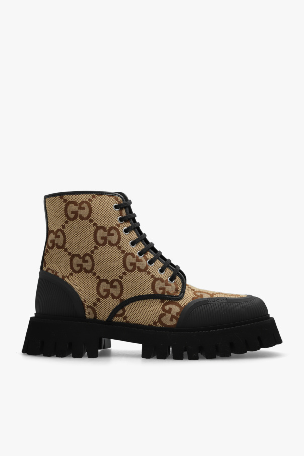 gucci dem Monogrammed ankle boots