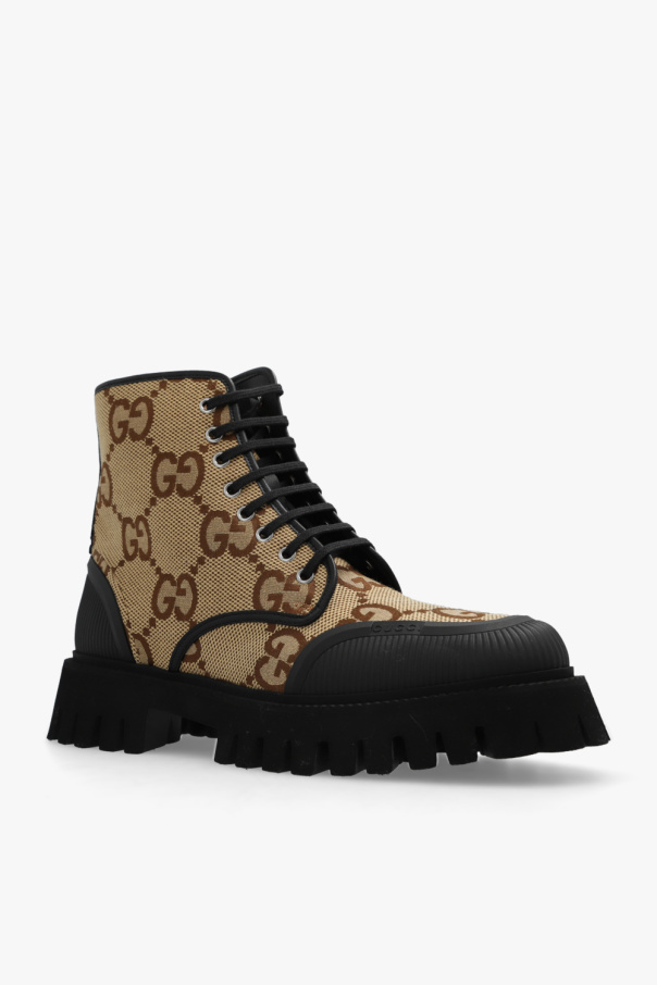 Gucci Sneaker Monogram Leather Black, US 9.5, EU 39.5 ,UK 6.5, 26.5 Cm  Pre-owned
