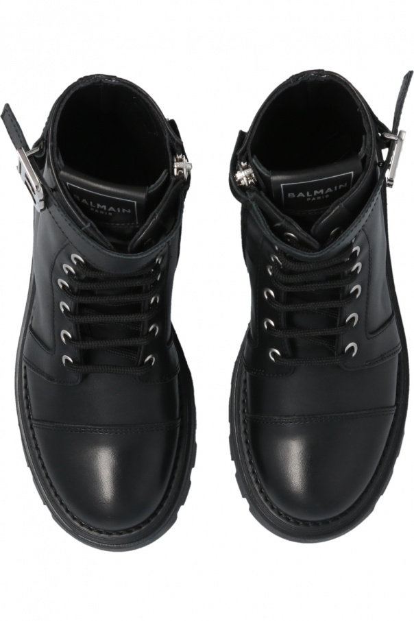 balmain KIDS Kids Leather ankle boots