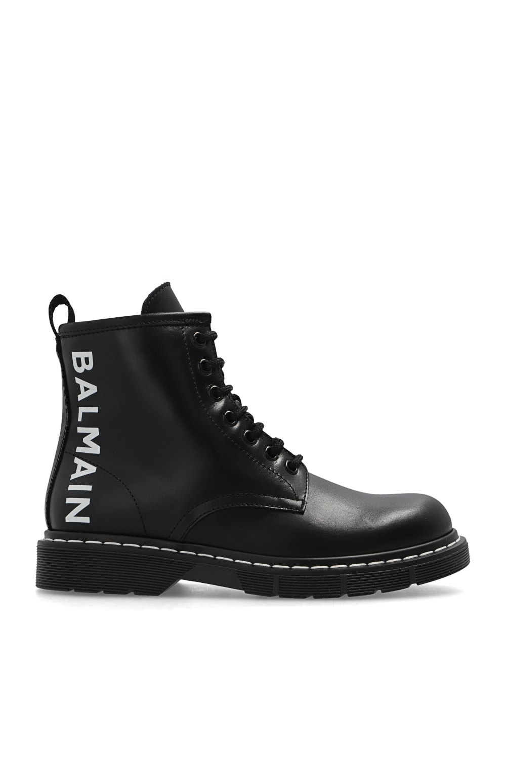 balmain passport Kids Ankle boots with logo