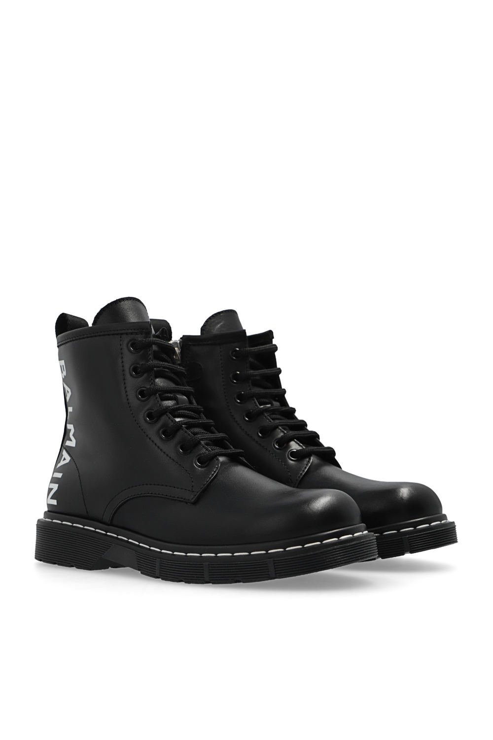 balmain passport Kids Ankle boots with logo