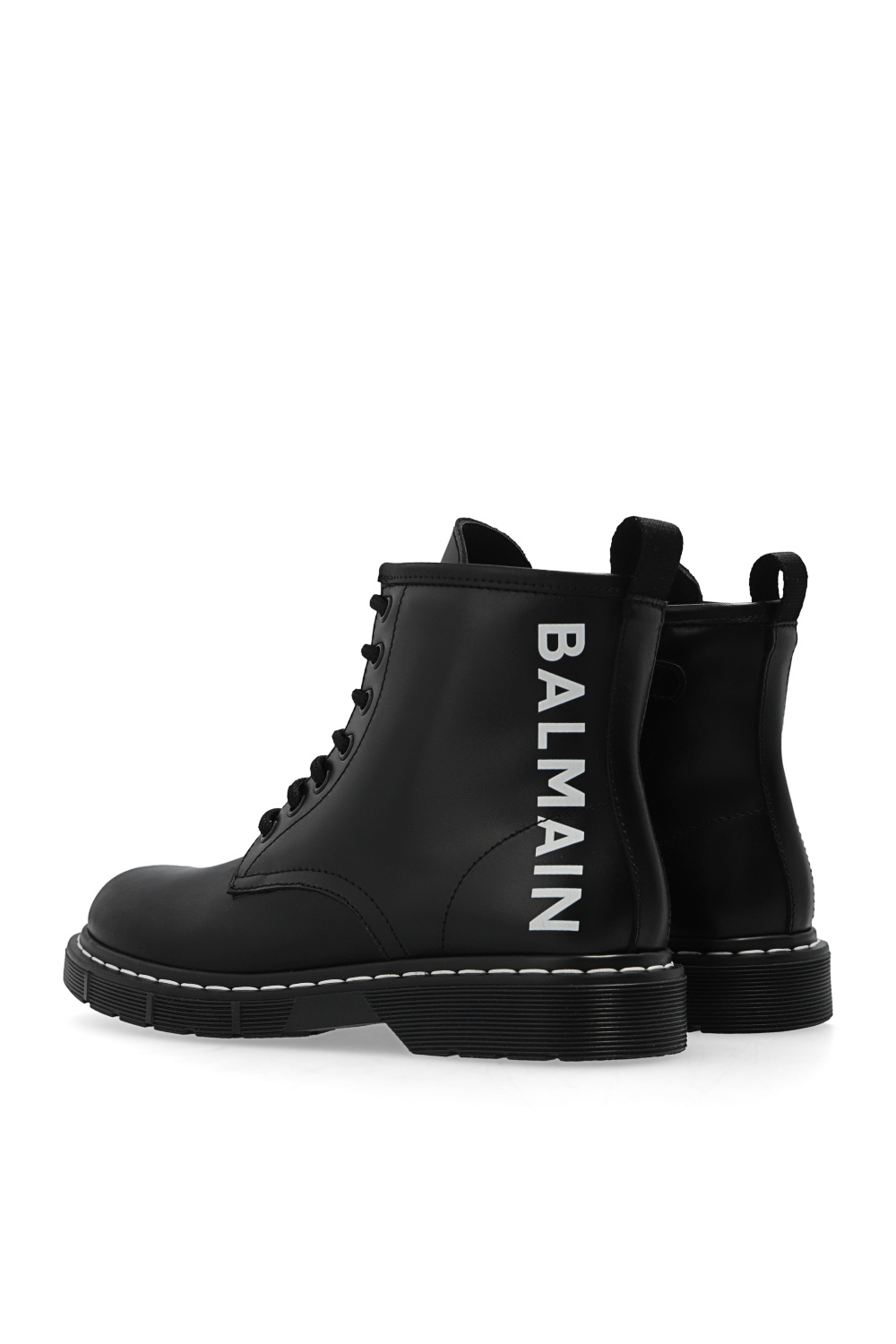 balmain passport Kids Ankle boots with logo