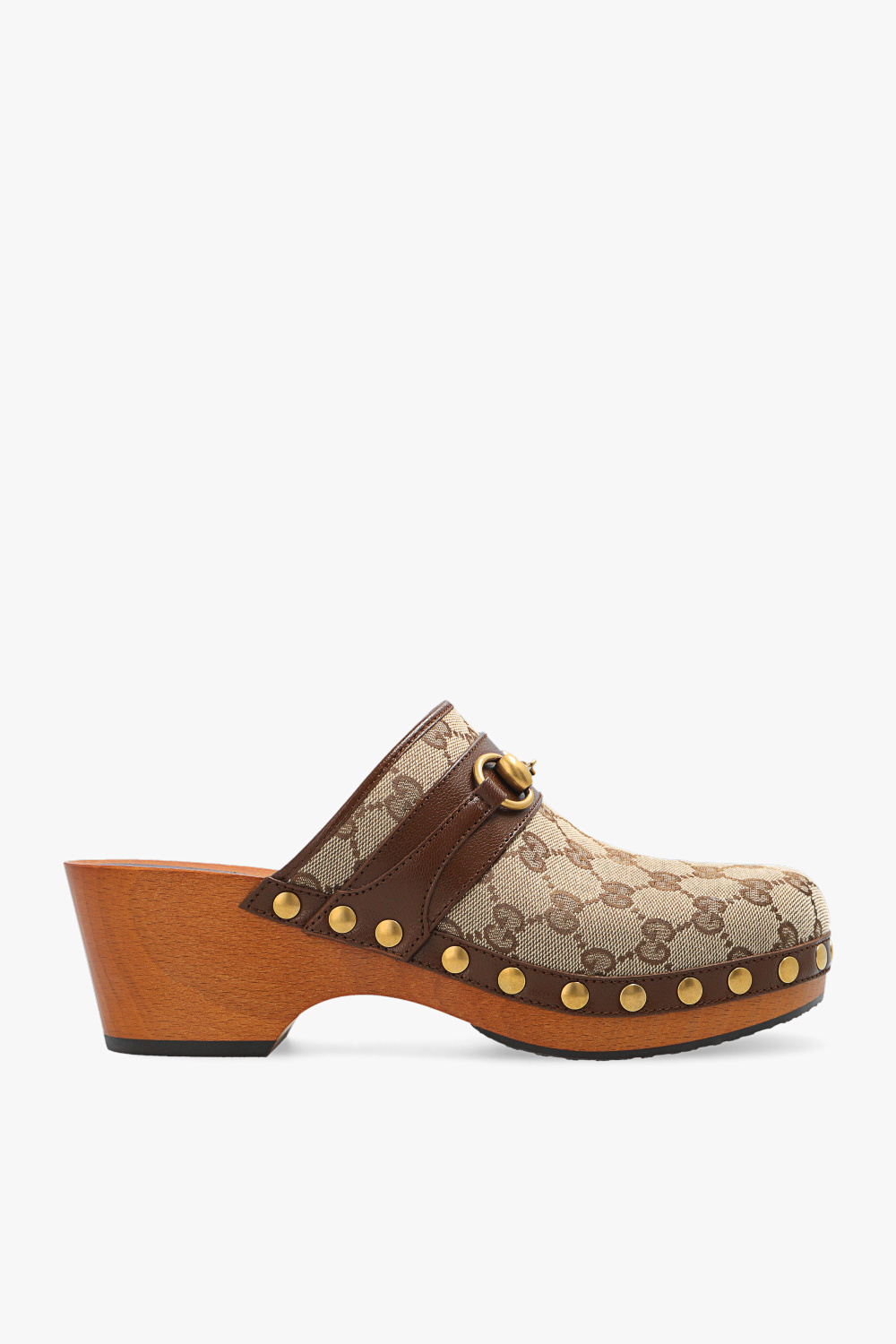 gucci Bamboo-Bag Clogs with monogram