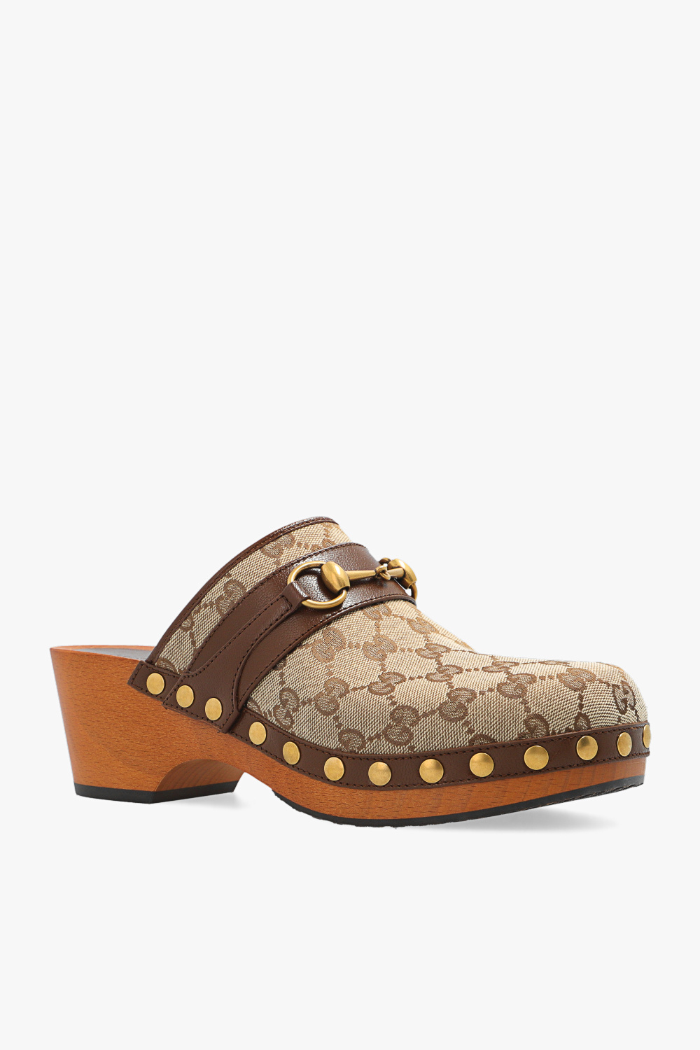 gucci Bamboo-Bag Clogs with monogram