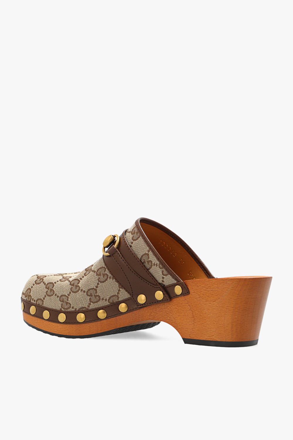 gucci Bamboo-Bag Clogs with monogram