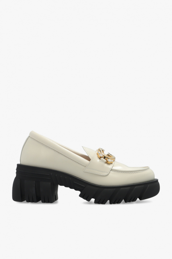 Gucci Leather Rain shoes with logo