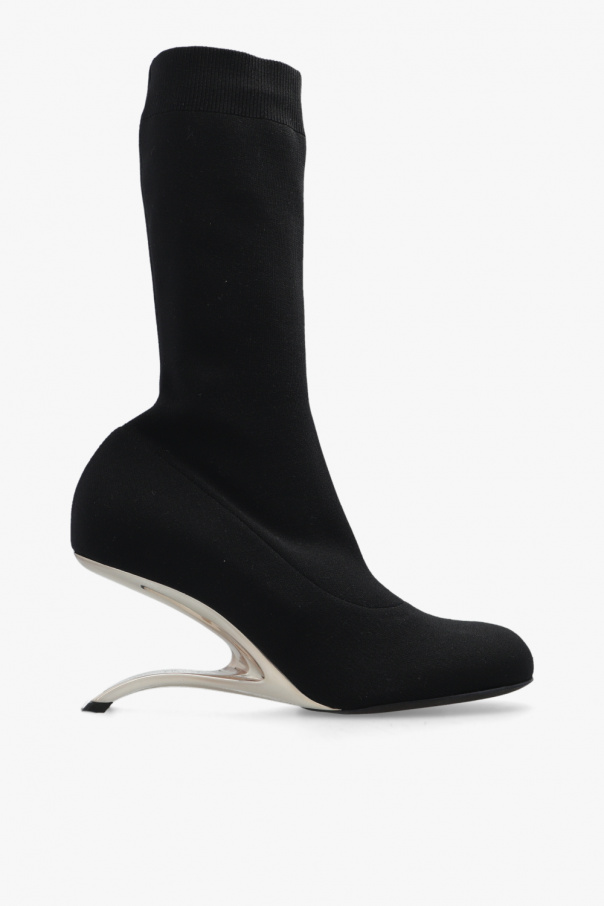 Alexander McQueen Ankle boots on decorative heel